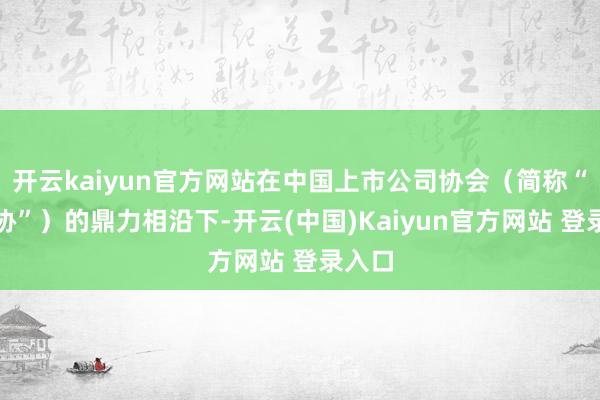 开云kaiyun官方网站在中国上市公司协会（简称“中上协”）的鼎力相沿下-开云(中国)Kaiyun官方网站 登录入口