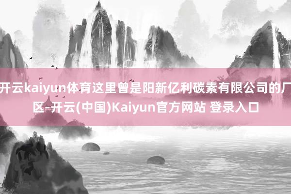 开云kaiyun体育这里曾是阳新亿利碳素有限公司的厂区-开云(中国)Kaiyun官方网站 登录入口